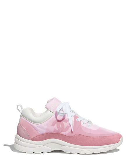 chanel shoes sneakers pink|pink Chanel trainers.